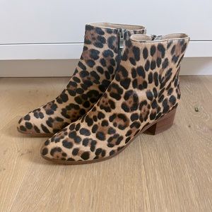 J crew calf hair ankle boots 8.5